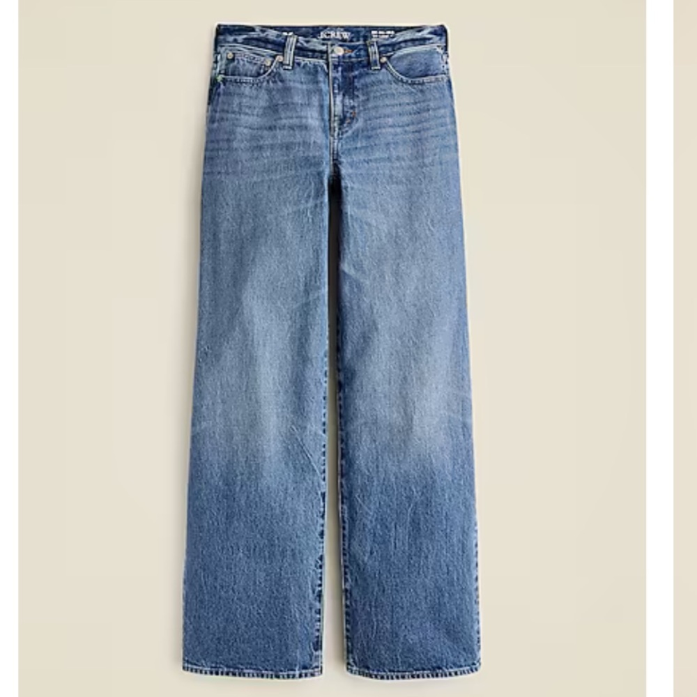 J. Crew Lower-rise wide-leg jean in 1984 rigid Size 33